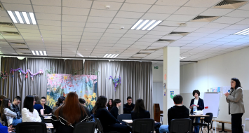 ფულის გლობალური კვირეულის კამპანიის ფარგლებში სებ-ის პირველი ვიცე პრეზიდენტი წეროვანის სკოლას ეწვია