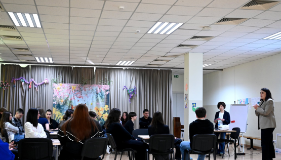 ფულის გლობალური კვირეულის კამპანიის ფარგლებში სებ-ის პირველი ვიცე პრეზიდენტი წეროვანის სკოლას ეწვია